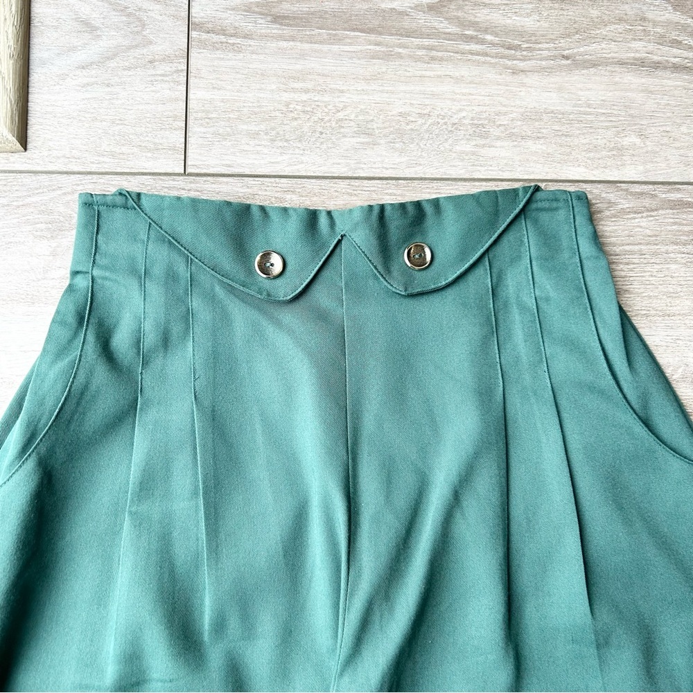 Vintage Handmade High Waist Pleated Western Style Trouser Pants - Picture 2 of 10